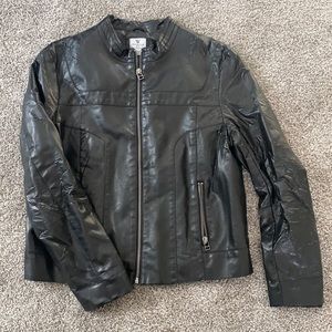 Black Leather Worthington coat
